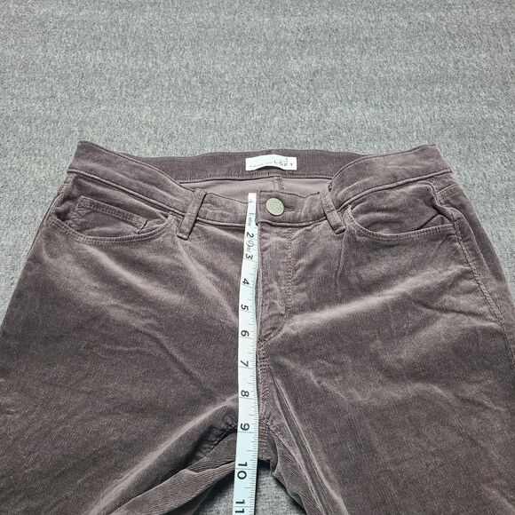 Loft Womens Jeans 6 Brown Corduroy Modern Skinny Slim Straight Casual Work - Picture 3 of 10